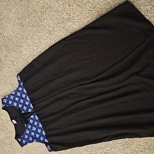 ❄️N🔹️ Blackwith Blue Accents Summer Dress